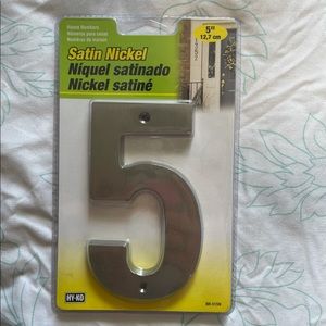 Number 5 house number